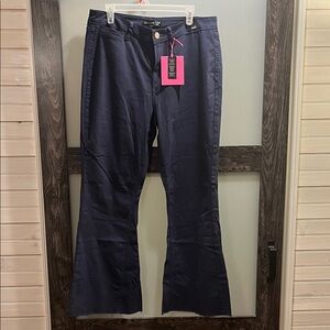 One 5 One Dark Blue Flare Pants